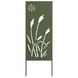 vidaXL Garten Sichtschutz-Leinwand Olivgrün 50 x 140 cm - Moderne Sichtschutz-Leinwand für den Garten, aus langlebigem Stahl, bietet Privatsphäre und ein elegantes Design. Einfach zu installieren, ideal für eine gemütliche Atmosphäre im Außenbereich.