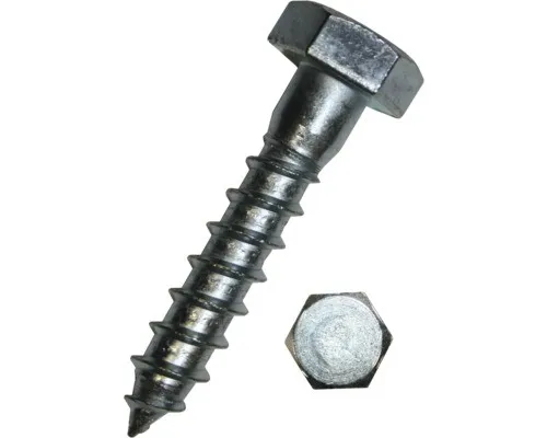 Dresselhaus Sechskant-Holzschrauben 8 x 130 mm - Holzschrauben, ideal für die Befestigung von Bauteilen auf Beton, aus verzinktem Stahl, 100 Stück im Set, wahlweise für verschiedene Holzarten.