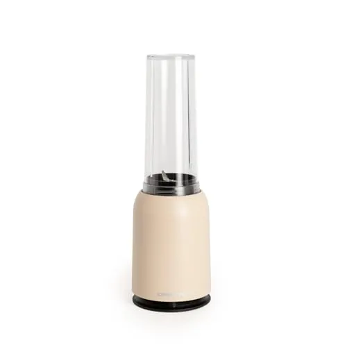 CREATE/MOI/Standmixer Sand/Mixer für Smoothies und Milchshakes, 400ml Glas, BPA-frei, tragbar, Edelstahlklingen, 230W