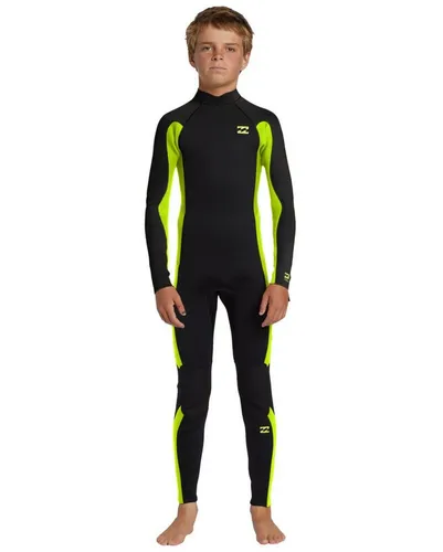 BILLABONG 4/3mm Foil Suit Kinder Neoprenanzug - Neoprenanzug für Jungs 6-16, 4/3 mm dick, mit umweltfreundlichem Recycler Premium Stretch Jersey und innovativem Graphen-Innenmaterial für besten Komfort und Flexibilität.