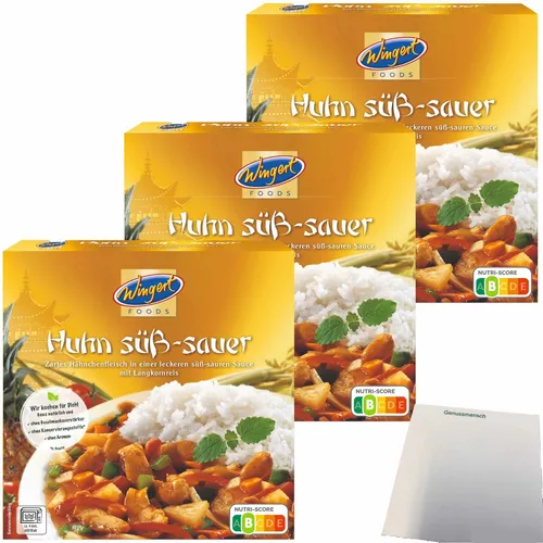 Wingert Huhn Süß-Sauer 3er Pack 3x375g Packung usy Block