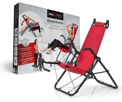 MAXXMEE Inversionstrainer Deluxe - Schwerkrafttrainer für alle Fitness-Level, zusammenklappbar und bis 120 kg belastbar. Ideal zur Stärkung von Rücken, Bauch und Beinen.