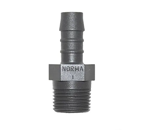 Original NORMA NORMAPLAST® SV Gerade Einschraubstutzen Einschraubverbinder (Schlauchinnen Ø 10 mm Gewinde 3/8 Zoll)