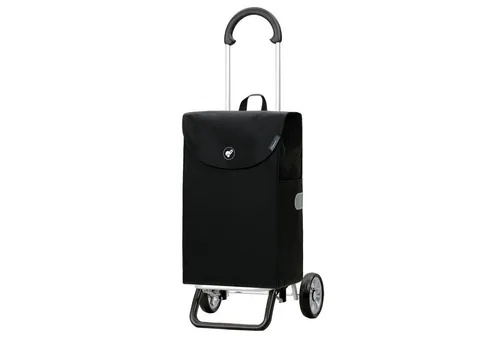 Andersen Einkaufstrolley Scala Shopper Plus Walker schwarz, klappbare Ladefläche, belastbar bis 30kg, wasserabweisend