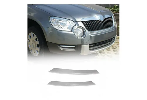 OMAC Rahmen Nebelscheinwerfer 6606104 für SKODA YETI - Nebelscheinwerfer-Rahmen aus hochwertigem Edelstahl, selbstklebend, ideal für eine einfache Montage vorne am Fahrzeug.
