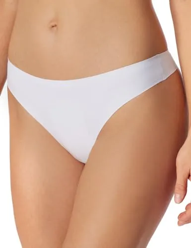 Schiesser Damen Tanga Invisible Soft G-String, Weiss_180461, 36 EU