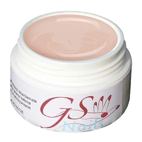 GS-Nails UV Farb-Gel für Nail-Art & Nagel-Design - 5 ml UV-härtendes Covergel - Nailgel - selbstglättendes Nagelgel - Beige 02 - A4