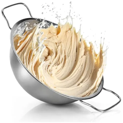 com-four® Rührschüssel aus Edelstahl