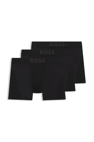 BOSS 3P Active Boxer Brief Schwarz - Herrenunterhosen mit herausragendem Tragekomfort – aus 91% Polyamid und 9% Elasthan für optimale Bewegungsfreiheit und Atmungsaktivität. Ideal für Alltag und Training.