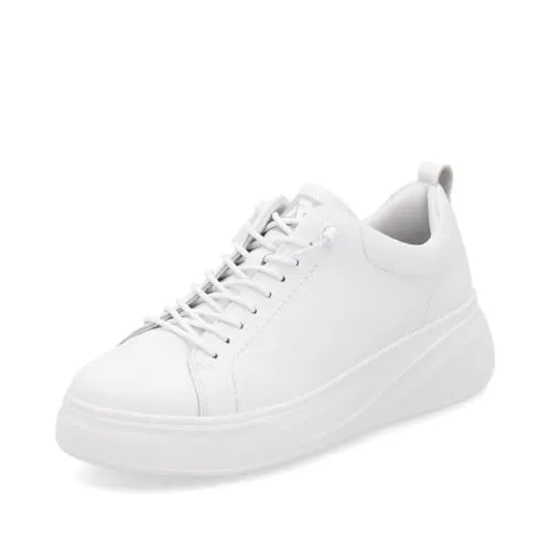 Rieker Damen Low-Top Sneaker W2301 - Damen-Sneaker mit hochwertigem Glattleder, ideal für ein angenehmes Fußklima dank hoher Atmungsaktivität. Perfekt für Freizeit und Sport.