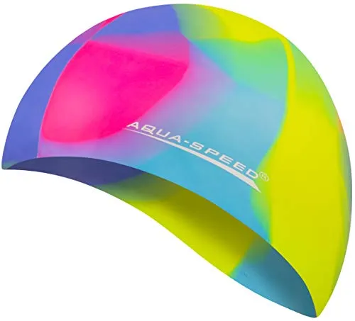 Aqua Speed Badekappe Batik Schwimmkappe – Farbige Bademütze für Pool & Schwimmsport (Strapazierfähiges Material – langlebig & einfach aufzusetzen), Optimale Dehnbarkeit – sitzt sicher & bleibt in Form