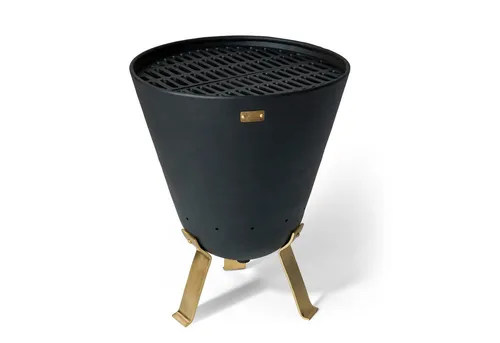 Philippi Bonfire Feuerkorb 64 cm – Eleganter Stahl für stilvolle Abende - Feuerkorb aus pulverbeschichtetem Stahl, 64 cm hoch, mit herausnehmbarem Aschegitter und verschließbarem Auslass. Ideal für gemütliche Abende im Garten – schwer, mächtig und ein echter Blickfang!