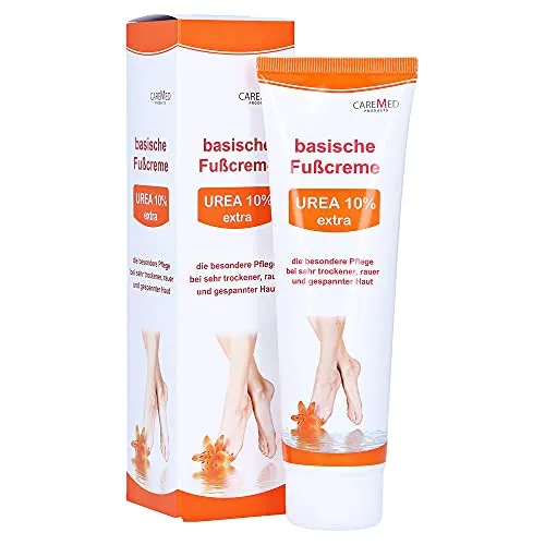 Urea 10% Extra - Basische Fußcreme 150 ML - Arzneimittel zur Pflege sehr trockener Haut. Mit 10% Urea und natürlichen Ölen für intensive Feuchtigkeit und geschmeidige Füße.