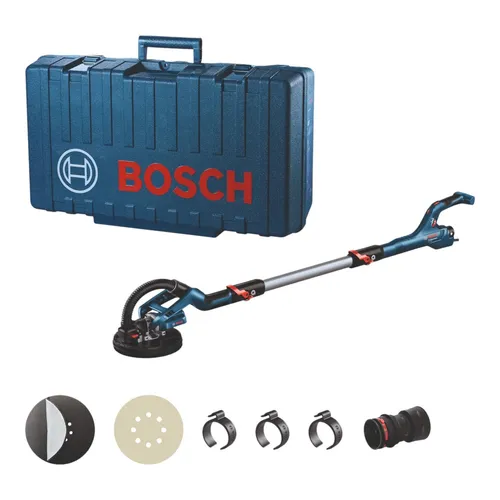 Bosch GTR 550 Professional Trockenbauschleifer 550 W - Schleifmaschine mit 225 mm Scheibendurchmesser und 550 W Leistung, ideal für professionelle Trockenbauarbeiten, inklusive praktischen Koffer für einfache Aufbewahrung.