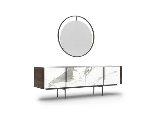 Luxus Esszimmer Sideboard mit Spiegel im modernen Design