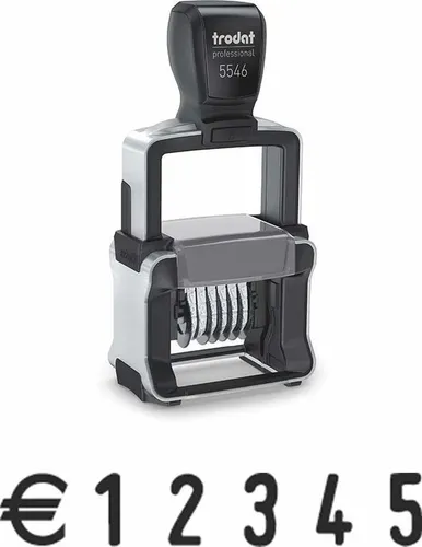 trodat Ziffernbandstempel Professional 4.0 - Kissen schwarz 5546 - Sonstige Büroutensilien, präziser und langlebiger Stempel für professionelle Anwendungen, ideal für Büroorganisation und Dokumentation.