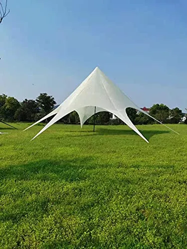 CLP Sternzelt 14M - XL-Garten-Event-Zelt mit 40 m² - Pavillon mit 14 m Durchmesser, wasserdicht und reißfest. Ideal für größere Veranstaltungen, schnell in 15 Minuten aufbaubar. Wählen Sie aus 6 Farben!