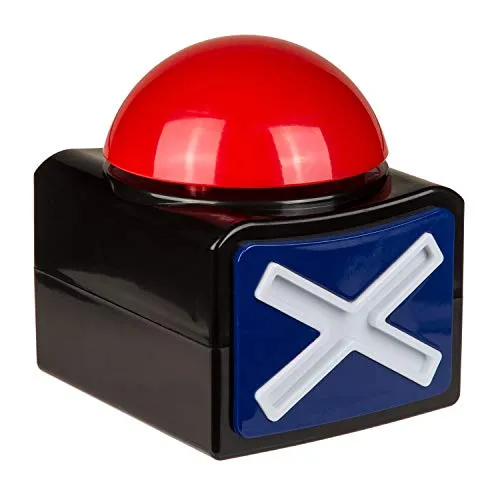 Out of the blue Buzzer - Leuchtender und klingender Quiz-Buzzer, ideal für gesellige Abende und Spiele mit Freunden