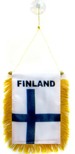 Wimpel FINNLAND 15x10cm - FINNISCHE Mini Flagge 10 x 15 cm - Auto Pennant spezie