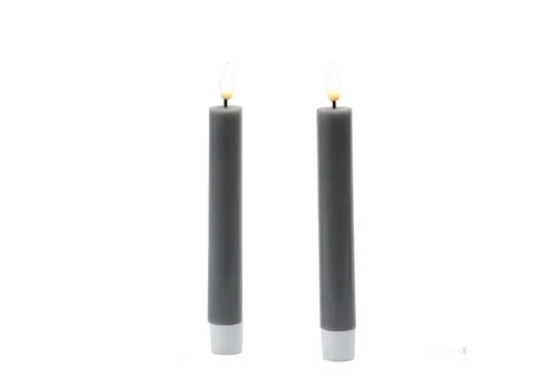 LED Stabkerzen MIA in grau von Deluxe Homeart