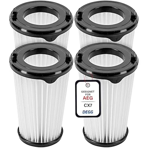 DEGG® Hepa Filter, Kompatibel mit AEG CX7, CX7-2, 4 Stück