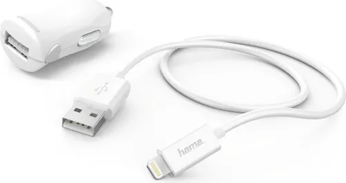 Hama Kfz-Ladeset, Lightning, 12 Watt, weiß