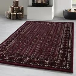 Carpetsale24 Klassischer Orientteppich mit orientalischem Muster Wohnzimmer Teppich pflegeleicht und dekorativ, Grösse: 240x340 cm - Rot