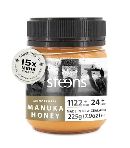 STEENS Manuka Honig MGO1122+ UMF24+, 225g von Steens