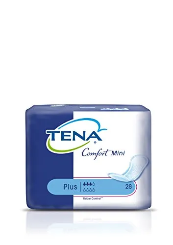COMFORT Tena Mini Plus für Damen, 6 x 28 Stück - Inkontinenzeinlagen für Damen, besonders saugfähig und diskret für mehr Sicherheit im Alltag.