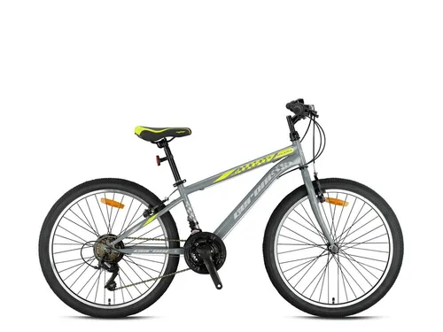 Zoll Kinder Jugend Fahrrad MTB Mountainbike GRN26-031 Grau 20 Zoll