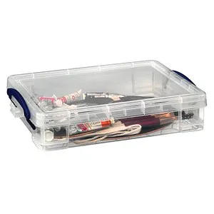 Really Useful Box Aufbewahrungsbox 4,0 l transparent 39,5 x 25,5 x 8,8 cm, 1 St.