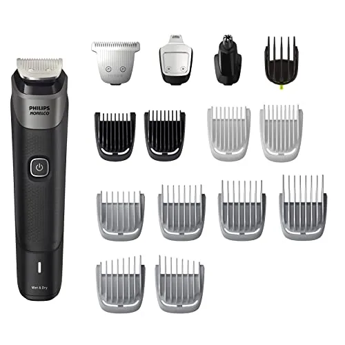 New Philips Norelco Multigroom Series 5000 18 Piece, Beard Face, Haar, Body and Intimate Hair Trimmer for Men
