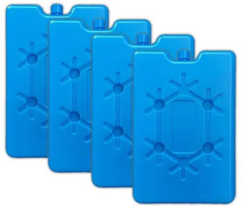 4er Set Ultraflache Kühlakkus | Kühlelemente für Kühltaschen Kühlbox Eisbox