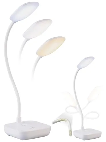 Britesta Schreibtischlampe: Dimmbare Akku-Schwanenhals-Schreibtischleuchte, 245 Lumen, 7 Watt, CCT (Tischlampe Schreibtischlampe, Schwanenhals, Laptop Tisch)