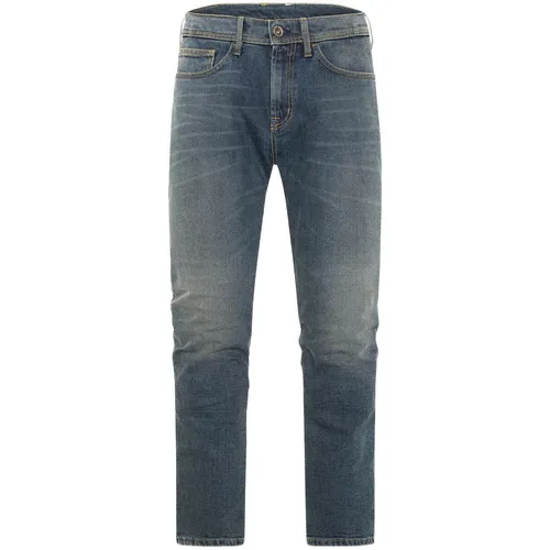 Rokker Hunter Motorrad Jeans, blau, Größe 32 42 für Männer von Rokker