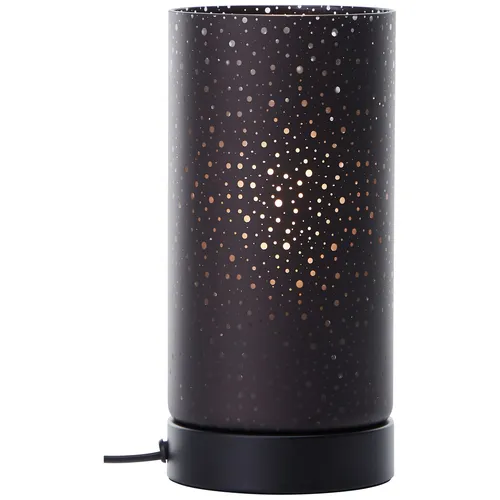 Tischleuchte Lampe Schwarz Matt mit Lichteffekt - Moderne Tischleuchte in schwarz matt, Durchmesser 11 cm, ideal für stimmungsvolle Akzentbeleuchtung in jedem Raum.