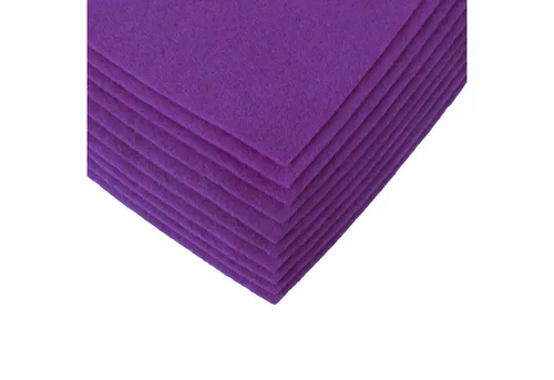maDDma Bastelfilz Bastelfilz Bögen 10er-Pack Filz A4 Stärke 1,5-2mm Filzplatte, lila