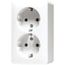 Produktbild Jung 6020AWW Schutzkontakt-Zwei-fach-Steckdose 16 A