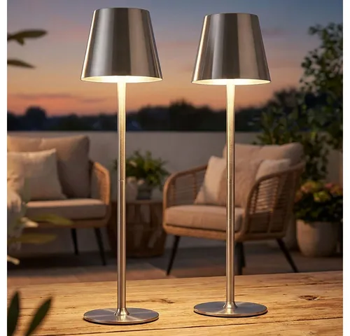 GLOBO LIGHTING LED Leselampe mit Touchdimmer, Warmweiß, 2er Set