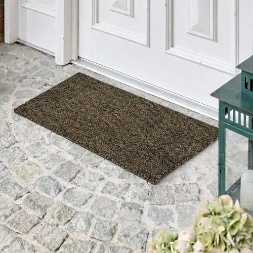 Astra Moderne Kokos Fußmatte 45x75cm in grau von Astra