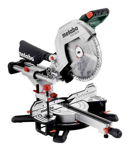 Metabo Kapp-Gehrungssäge KGS 305 M - 2000 W Paneelsäge, große Schnittkapazität bis 305 mm, präzise Schatten-Schnittlinie für exakte Ergebnisse