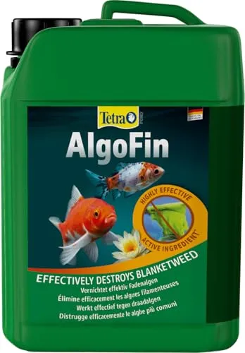 Tetra Pond AlgoFin Teich Algenvernichter 3 L - Effektiver Algenvernichter für Gartenteiche, bekämpft Faden-, Schwebe- und Schmieralgen und beugt weiterem Algenwachstum vor. Ideal für Zierteiche mit Fischen und Pflanzen.