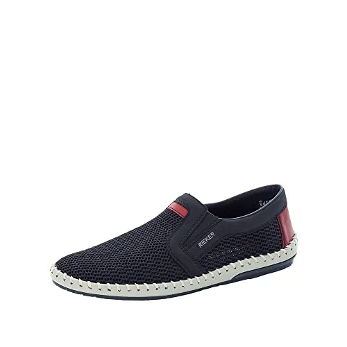 Rieker Herren Halbschuhe B4554 - Slipper & Mokassins für Herren mit lose Einlage Soft Foam für optimalen Tragekomfort den ganzen Tag