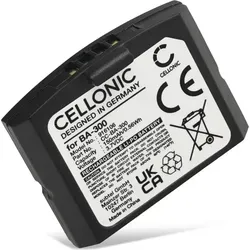 CELLONIC, Akku für Headset kompatibel mit Sennheiser RI 840 (Set 840 TV), RR 4200 (RS 4200 II), RR 4200 (150mAh, 3.7V) Ersatzakku BA300 BA 300