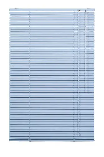 Lichtblick Aluminium Jalousie, Alu-Jalousie mit Klemmträgern und Wandmontageclips für Fenster und Türen Blau, 45 cm x 130 cm (B x L)