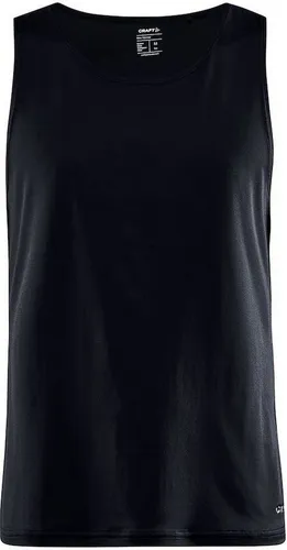 Craft Funktionsunterhemd CORE DRY SINGLET M BLACK - Funktionsunterhemd für Herren, atmungsaktiv und mit hervorragendem Feuchtigkeitstransport, ideal für intensives Training.