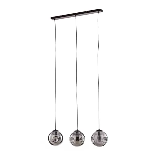 Lindby Hängeleuchte Valentina - Moderne Pendelleuchte mit 3 x 10 W LED - Hängeleuchte Valentina in modernem Design mit runden Glasschirmen, ideal für Ess- oder Wohnbereiche. Sorgt für eine gemütliche Atmosphäre und setzt dekorative Akzente.