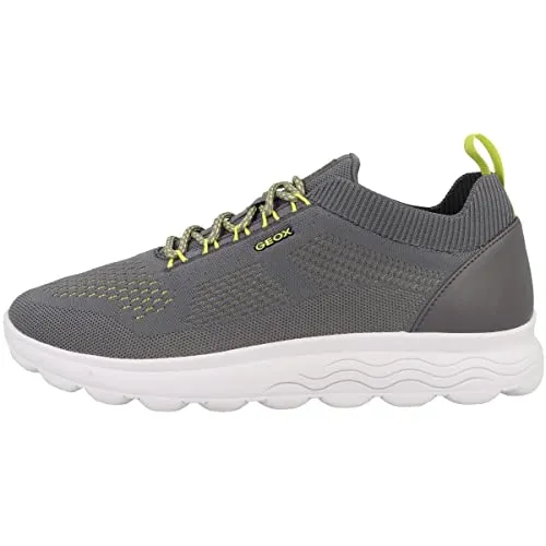Geox Jungen U Spherica Sneakers, Dk Grey, 40 EU - Herren-Sneaker mit atmungsaktiver Sohle und Zero Shock System für optimale Stoßdämpfung und Komfort. Ideal für aktive Kinder, die Bewegungsfreiheit schätzen.