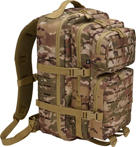 Brandit US Cooper Lasercut Large Backpack - Taktischer Rucksack mit Lasercut MOLLE-System, gepolsterten Schultergurten und verstellbarem Hüftgurt – ideal für Outdoor-Abenteuer.
