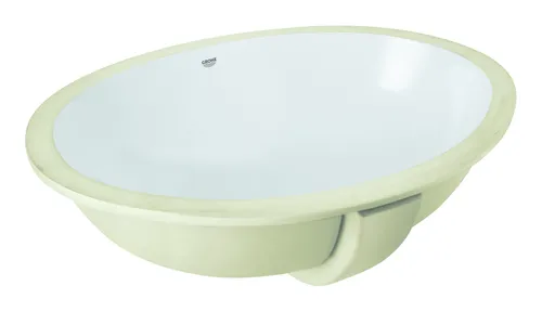 Grohe Einbauwaschtisch Universal 55cm - Alpinweiß - Waschbecken aus hochwertiger Sanitärkeramik, ideal für moderne Badezimmer und mit praktischem Überlauf für mehr Sicherheit.